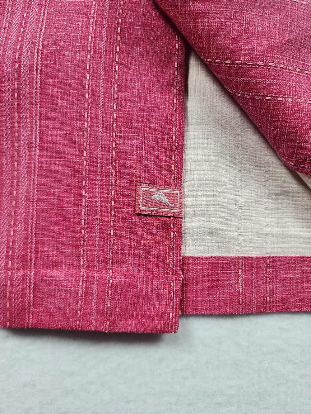Tommy Bahama 100% Silk Hawaiian Aloha Camp Shirt Pink Floral XL - Picture 5 of 10
